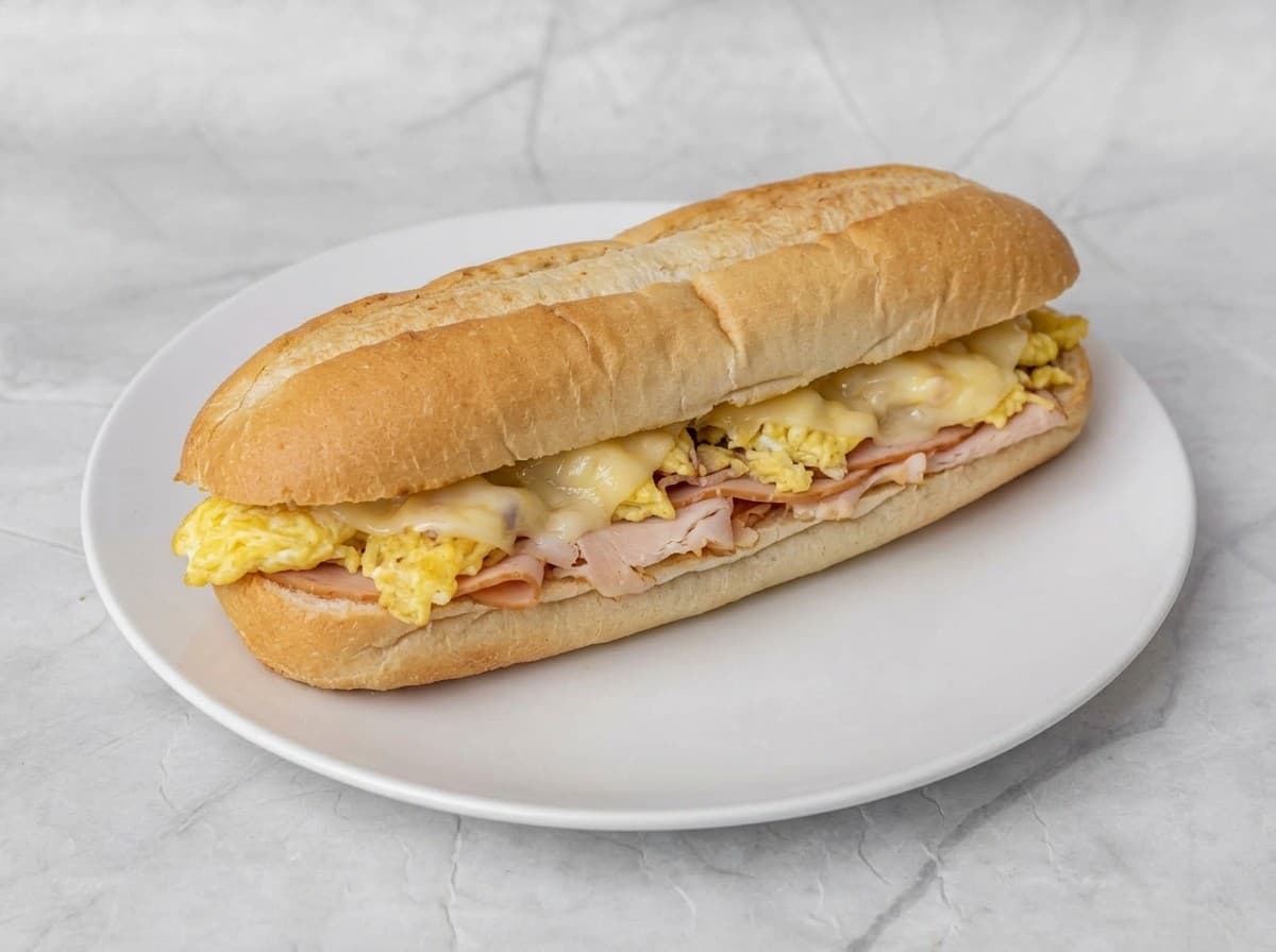 Large Turkey Egg Cheese Sub