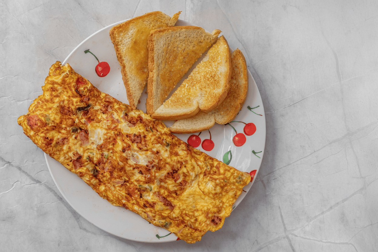 Sausage & Cheese Omelette