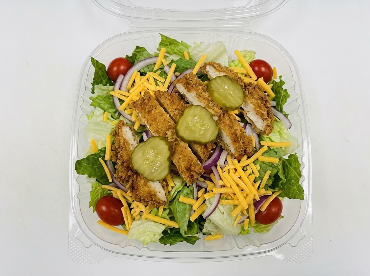 Fried Chicken Filet Salad