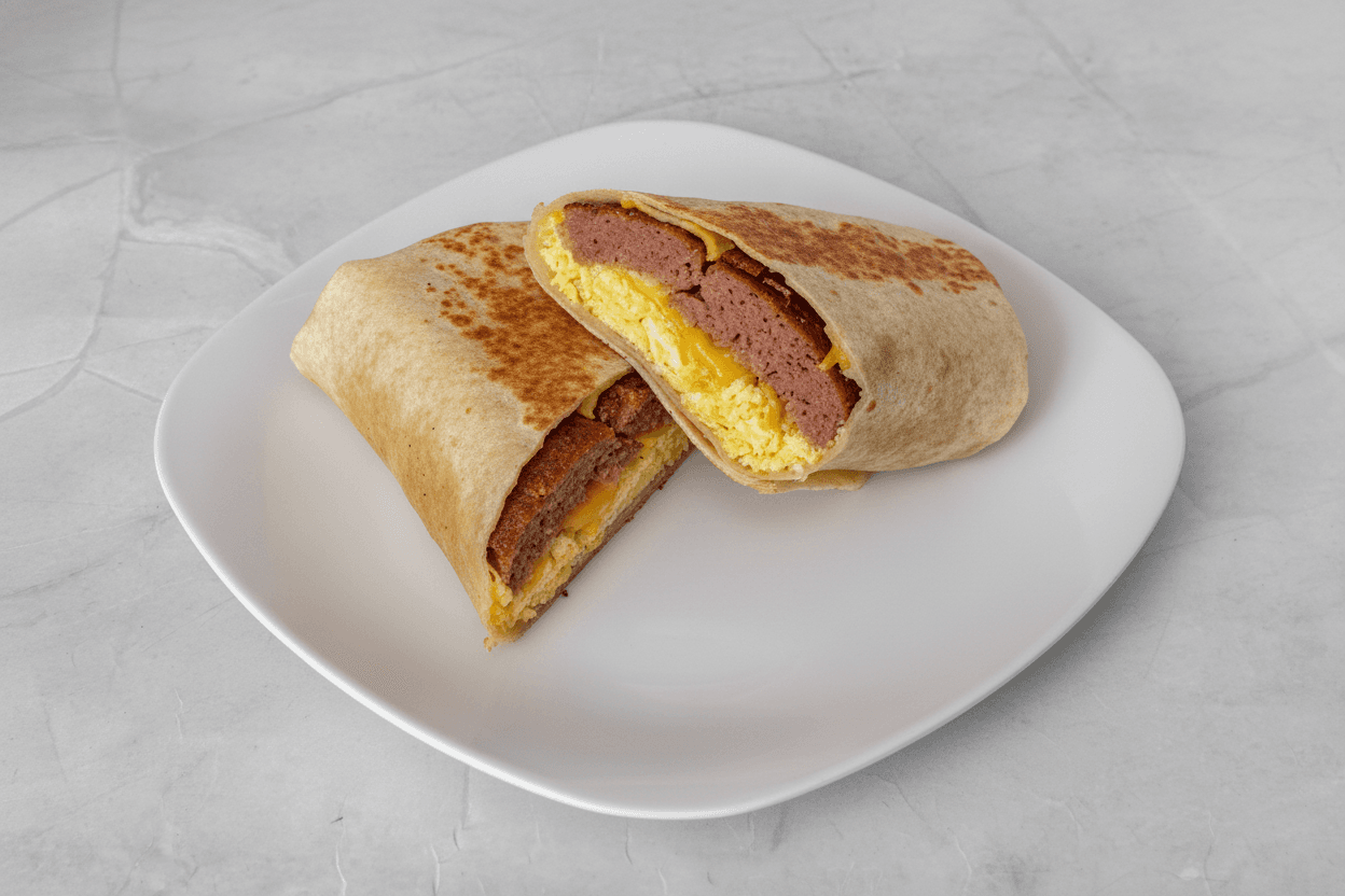 Scrapple Egg & Cheese Wrap