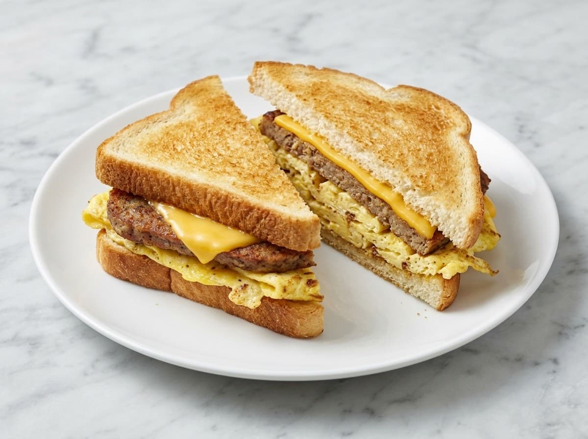 Scrapple Egg & Cheese Sandwich