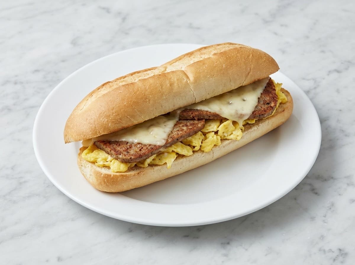 Large Scrapple Egg Cheese Sub