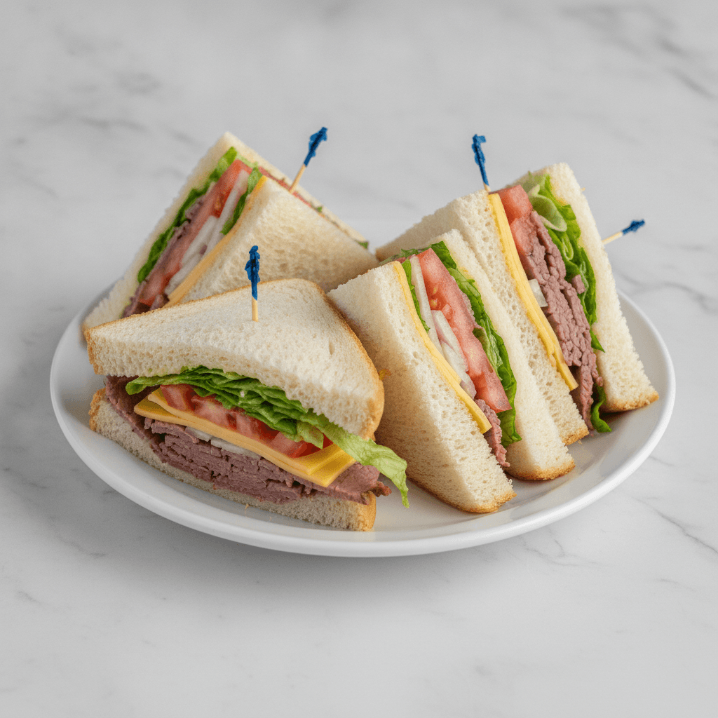 Roast Beef & Cheese Sandwich