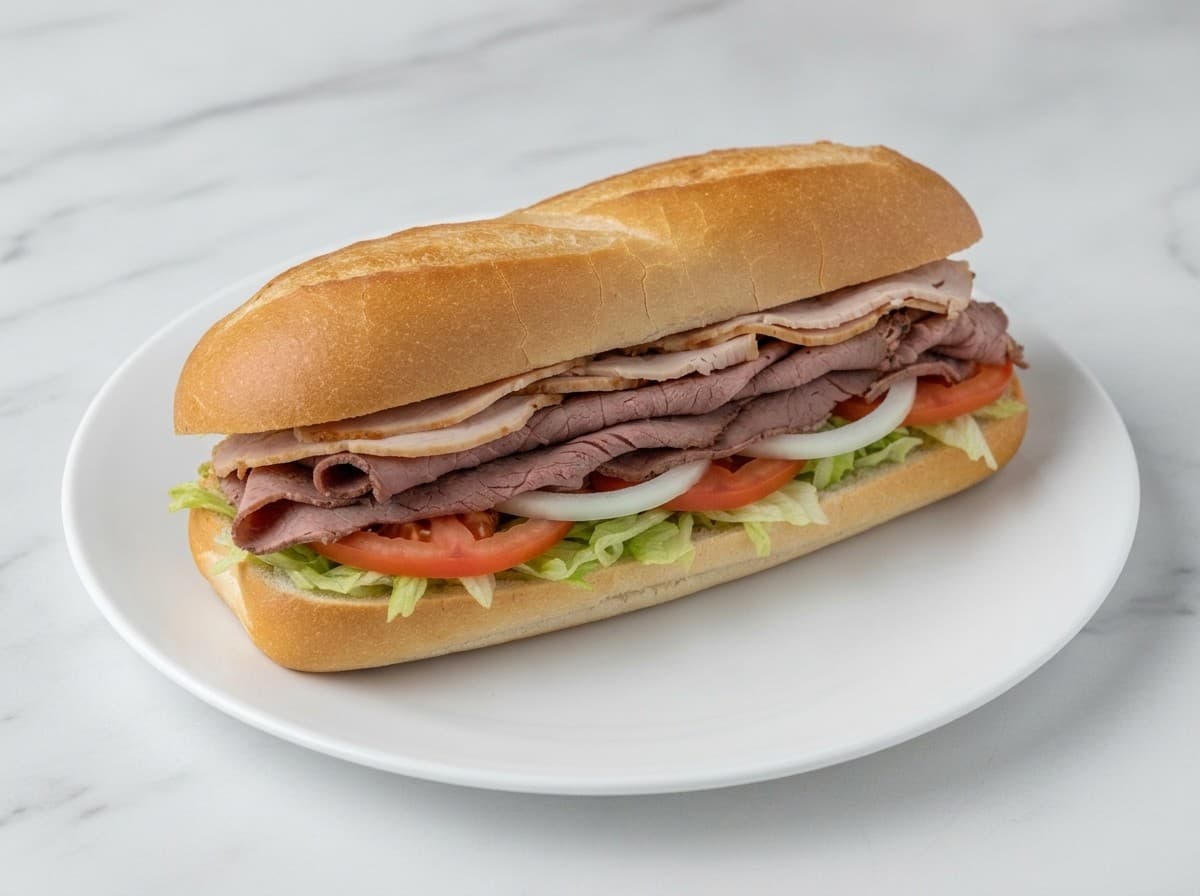 Small Roast Beef & Turkey Sub