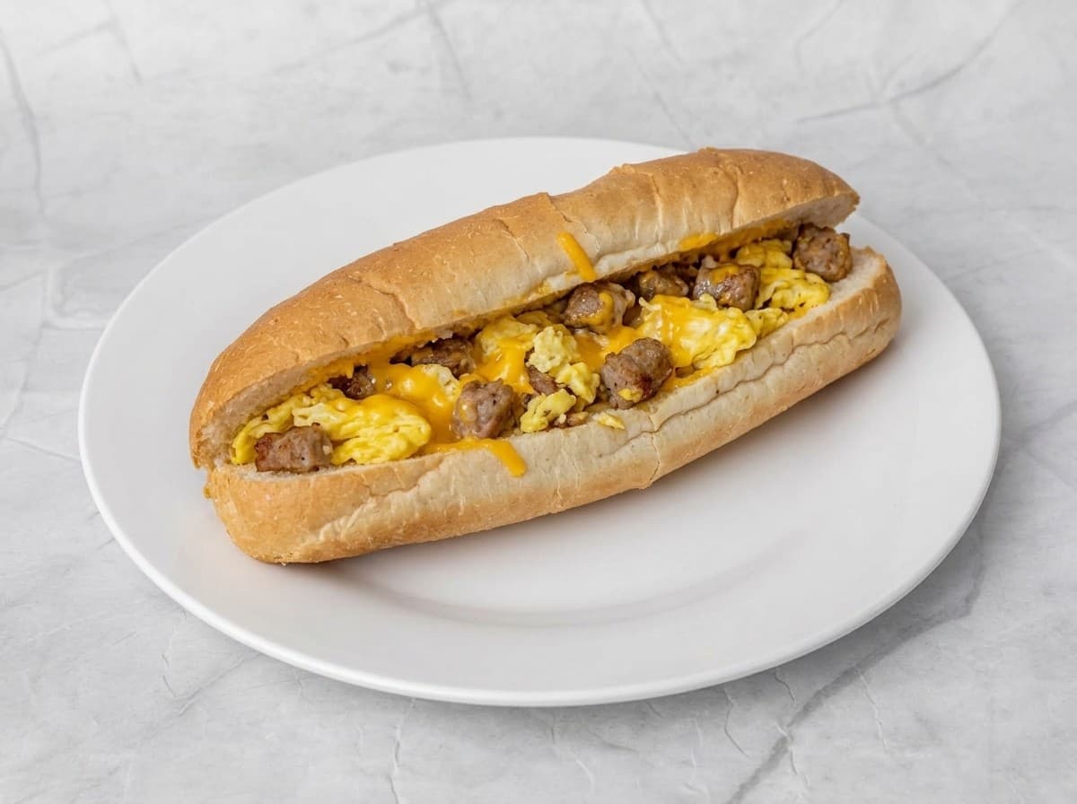 Large Sausage Egg Cheese Sub