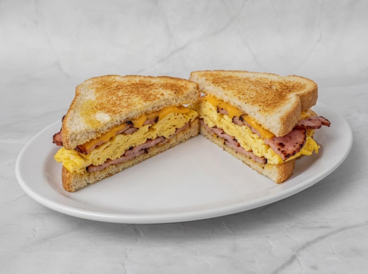 Spiced Ham Egg & Cheese Sandwich
