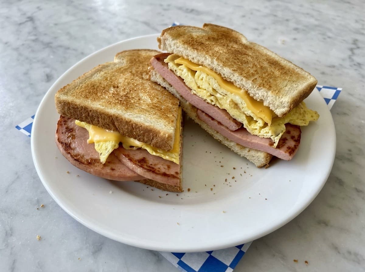 Bologna Egg & Cheese Sandwich